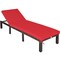 Costway Outdoor Rattan Lounge Chair Chaise Recliner Adjustable Cushioned Patio